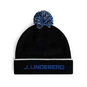 J.Lindeberg Stripe Beanie - Black