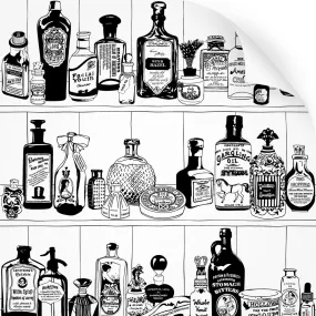 * Potions (B&W) - Wallpaper 3m *