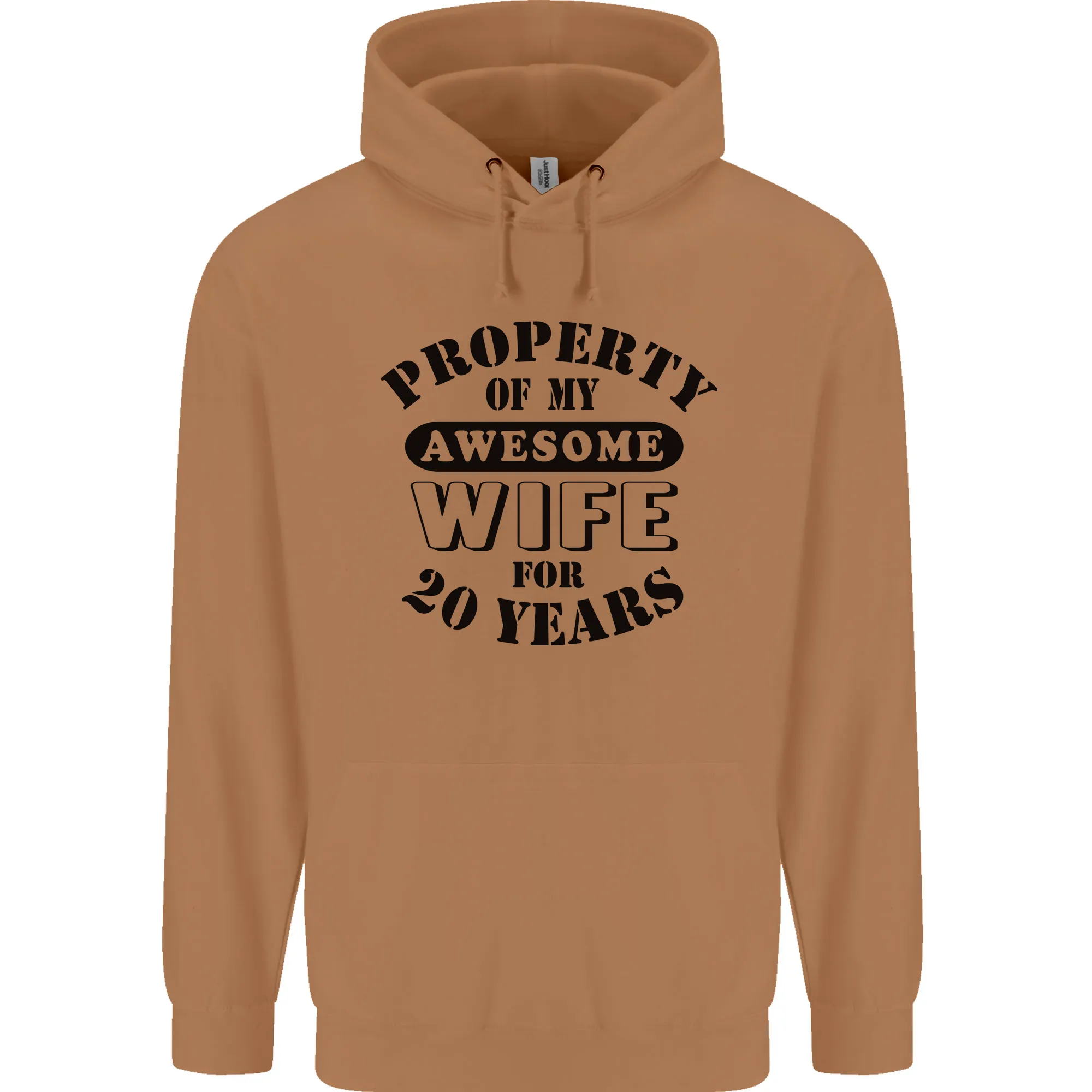 20th Wedding Anniversary 20 Year Funny Wife Mens 80% Cotton Hoodie