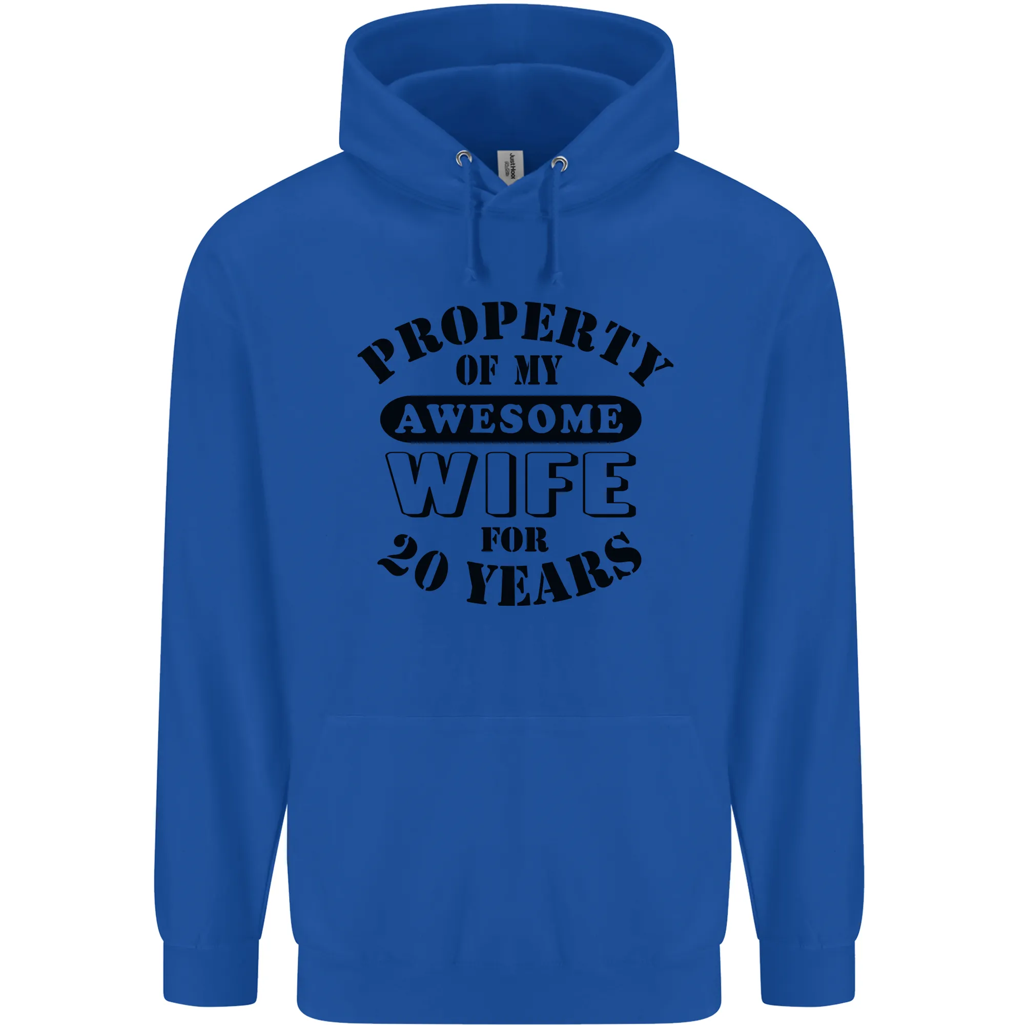 20th Wedding Anniversary 20 Year Funny Wife Mens 80% Cotton Hoodie