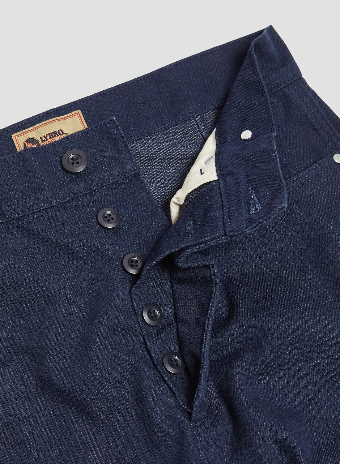 6 Pocket Pant Heavy Cotton in Black Navy