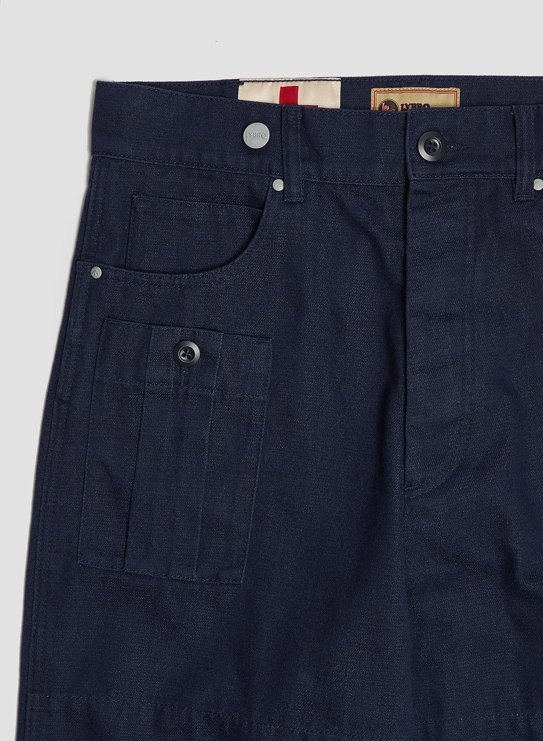 6 Pocket Pant Heavy Cotton in Black Navy