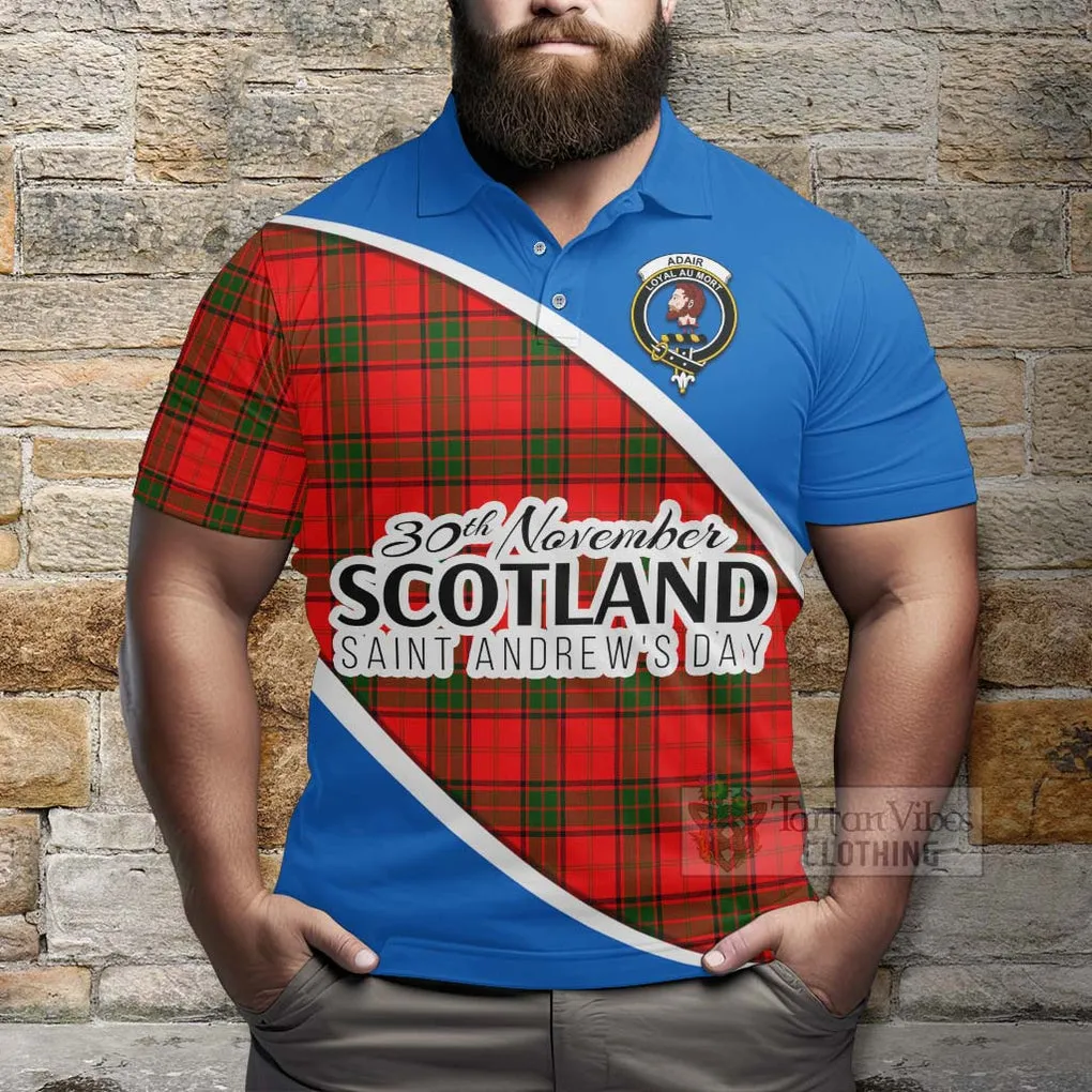 Adair Family Crest Tartan Polo Shirt Celebrate Saint Andrew's Day in Style