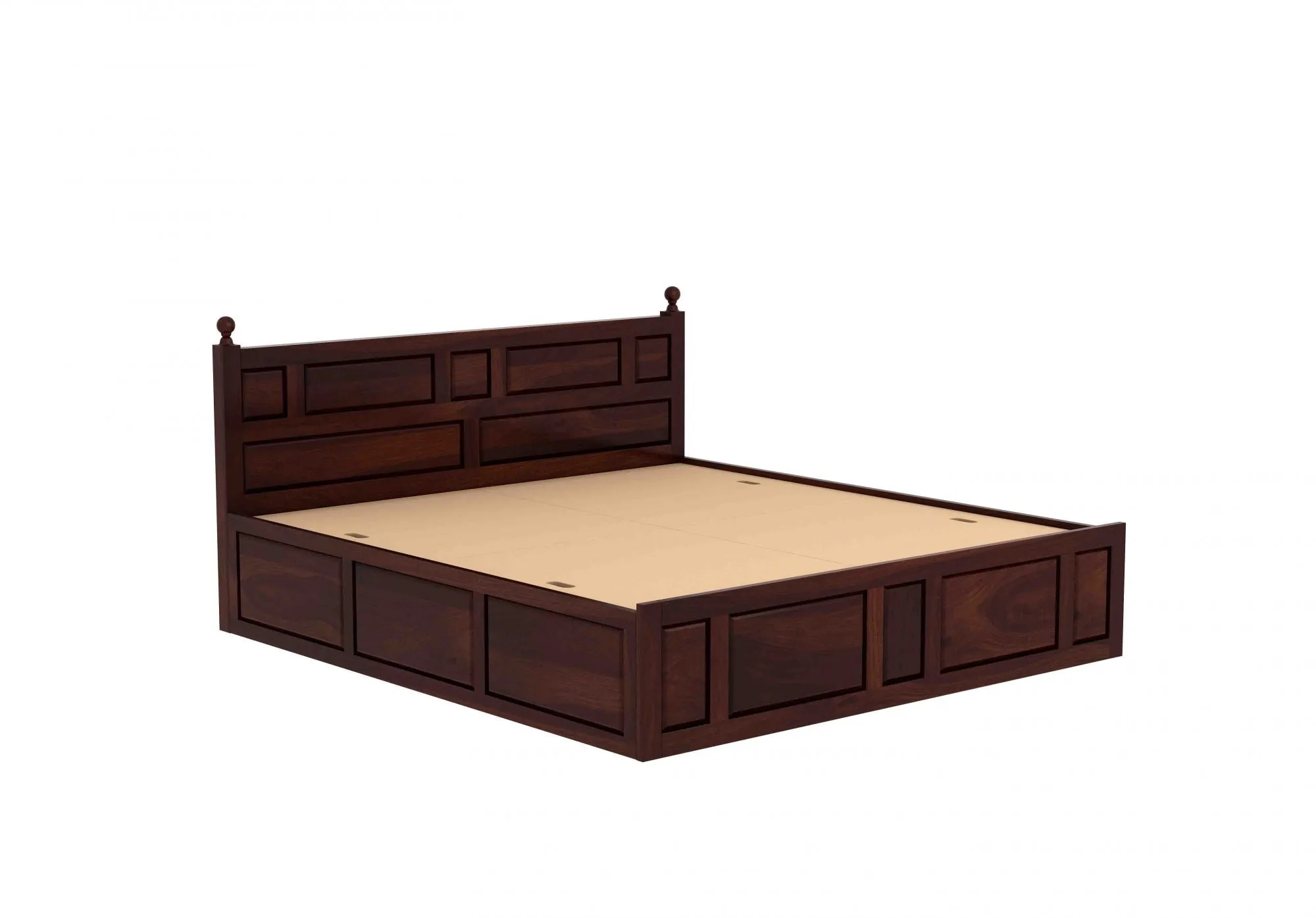 Advin Sheesham Wood Bed with Box Storage