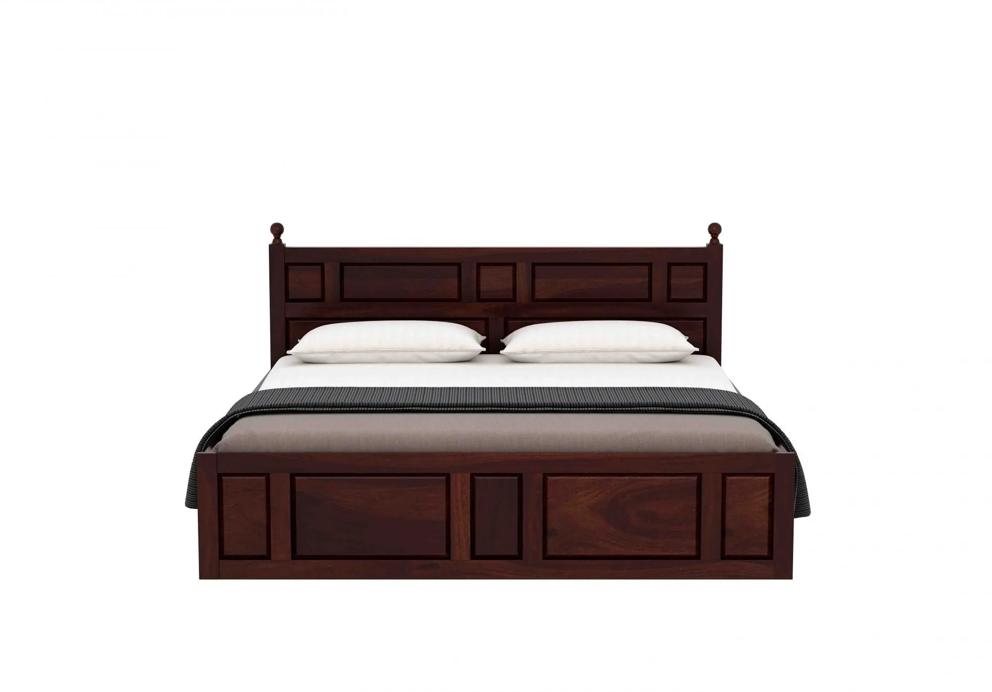 Advin Sheesham Wood Bed with Box Storage