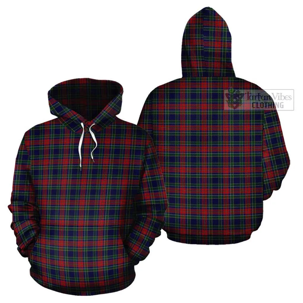 Allison Red Tartan Cotton Hoodie