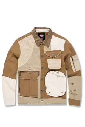 Amarillo Herringbone Trucker Jacket (Desert)