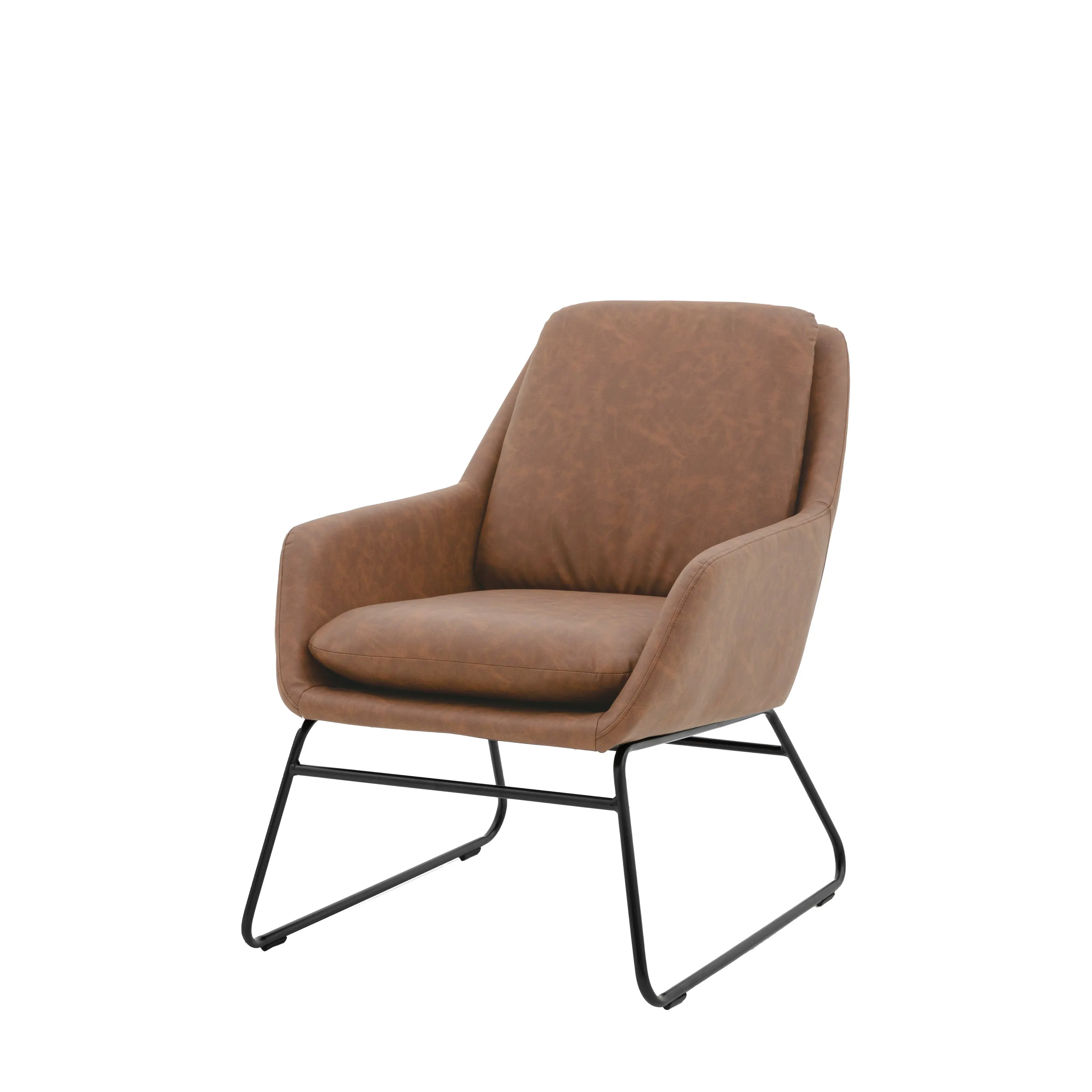 Amos Funton Chair Brown