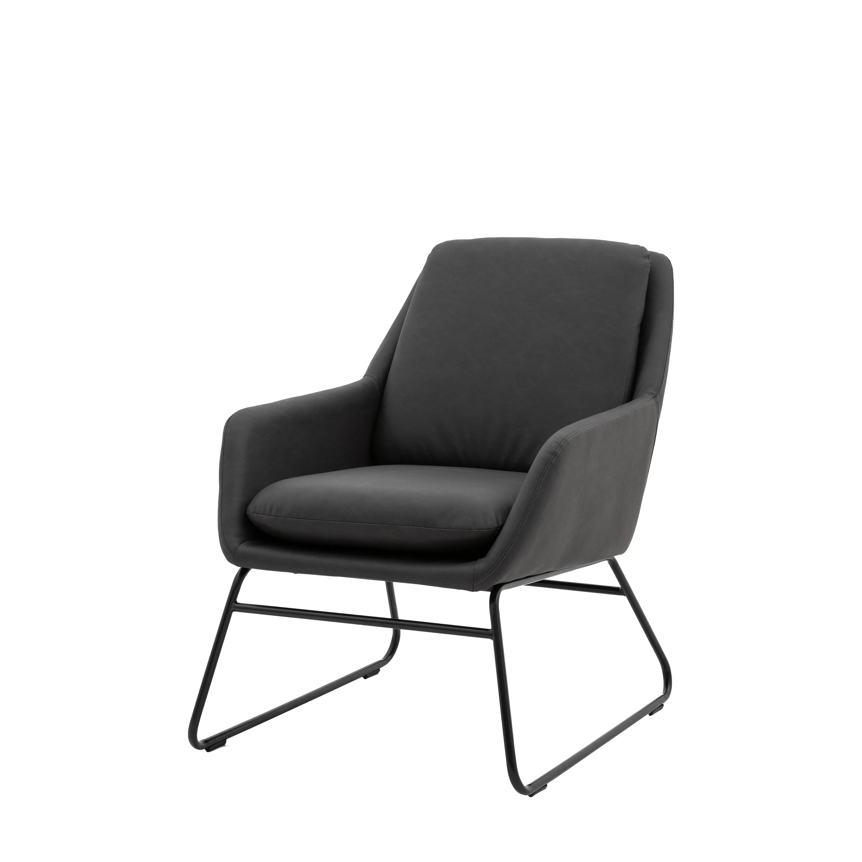 Amos Funton Chair Charcoal