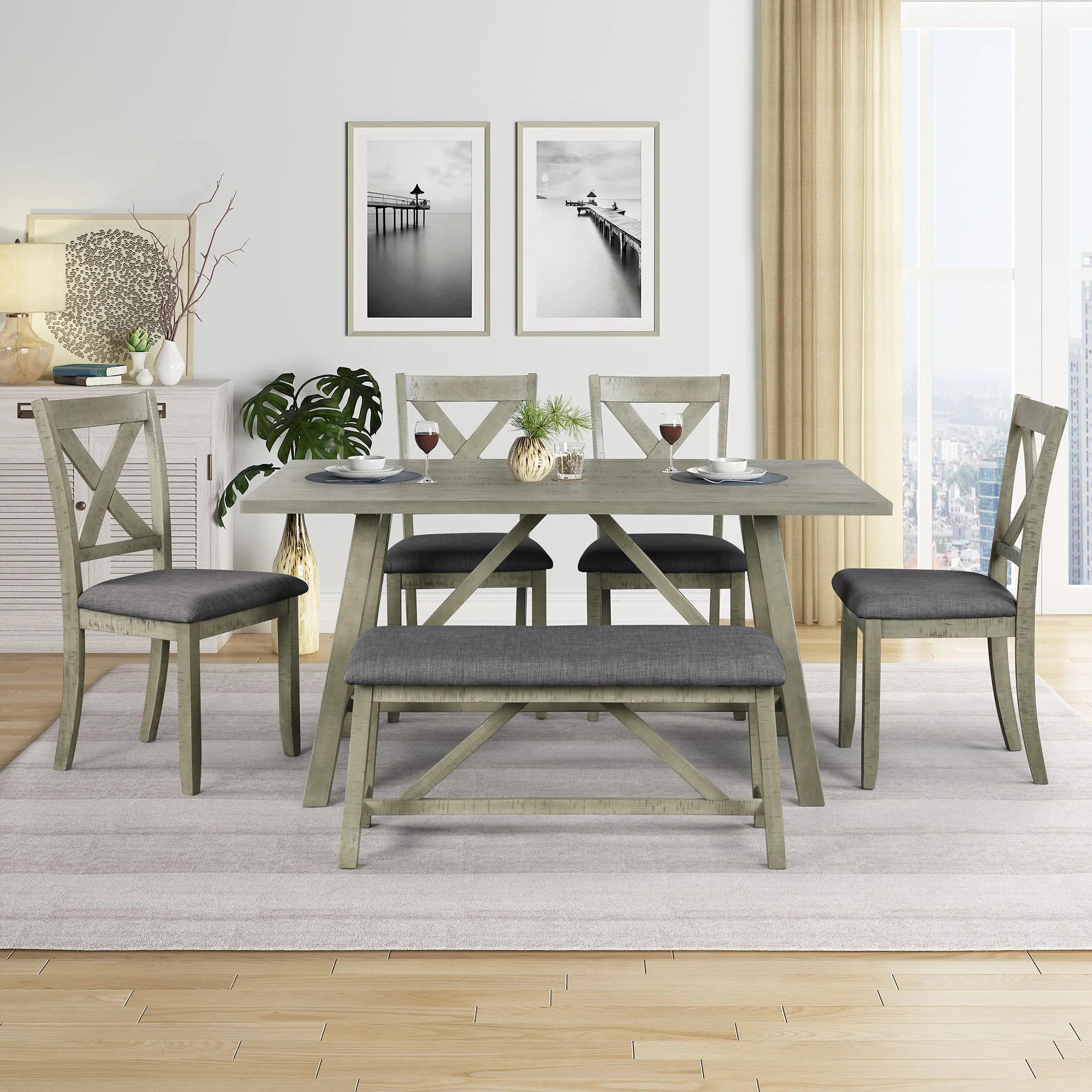 Anderson 6 Piece Dining Table Set