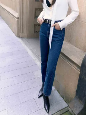 Ankle Length Straight Jeans