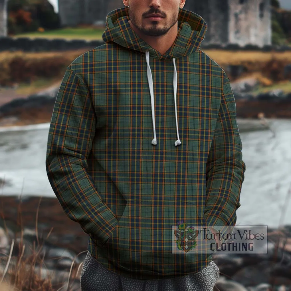 Antrim County Ireland Tartan Cotton Hoodie