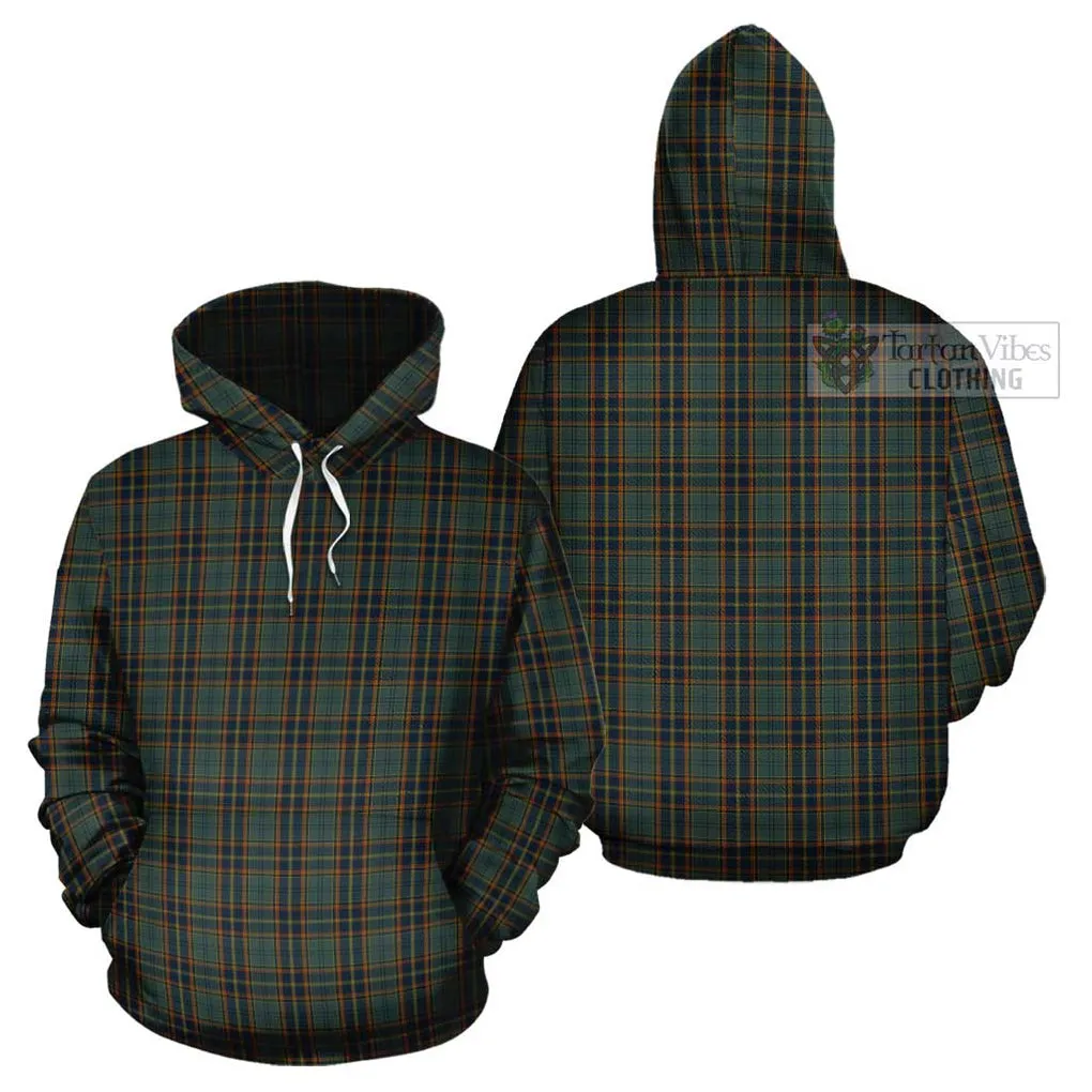 Antrim County Ireland Tartan Cotton Hoodie