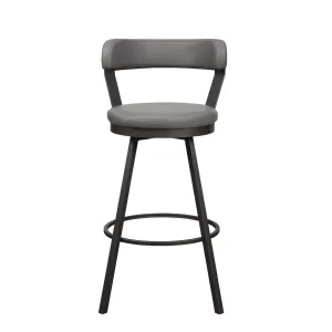 Appert Collection Swivel Pub Height  Chair, Gray - Set of 2