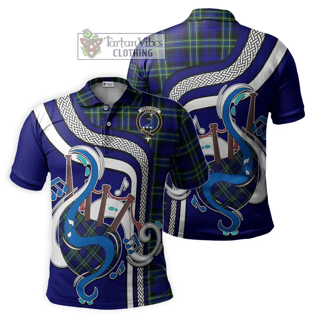 Arbuthnot Modern Tartan Polo Shirt with Epic Bagpipe Style