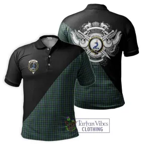 Arbuthnot Tartan Polo Shirt with Family Crest and Military Logo Style