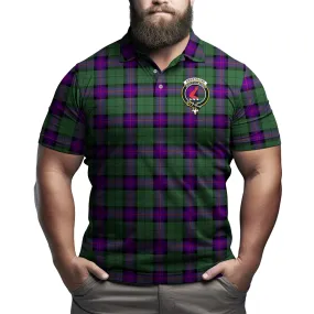 Armstrong Modern Tartan Men's Polo Shirt with Family Crest