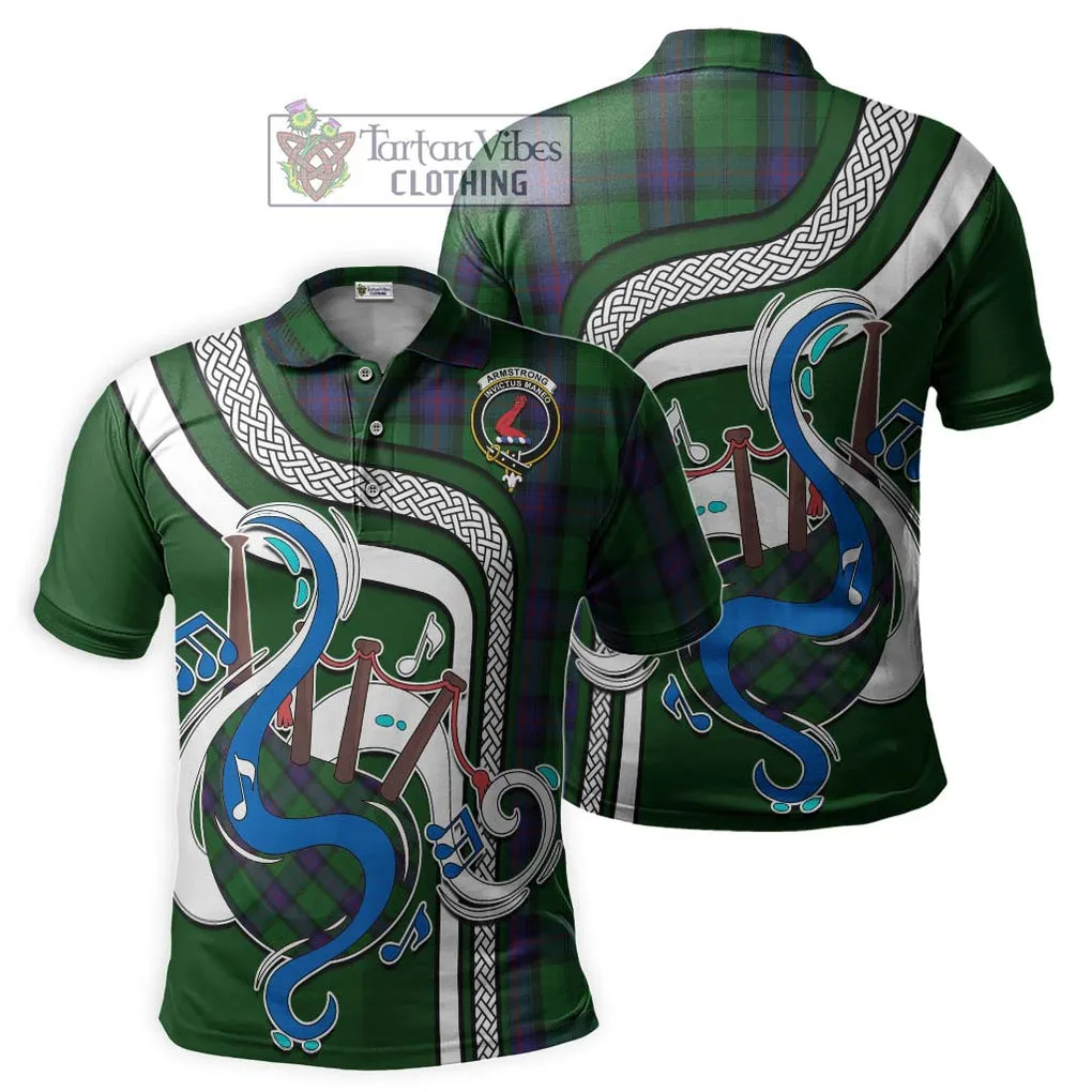 Armstrong Tartan Polo Shirt with Epic Bagpipe Style