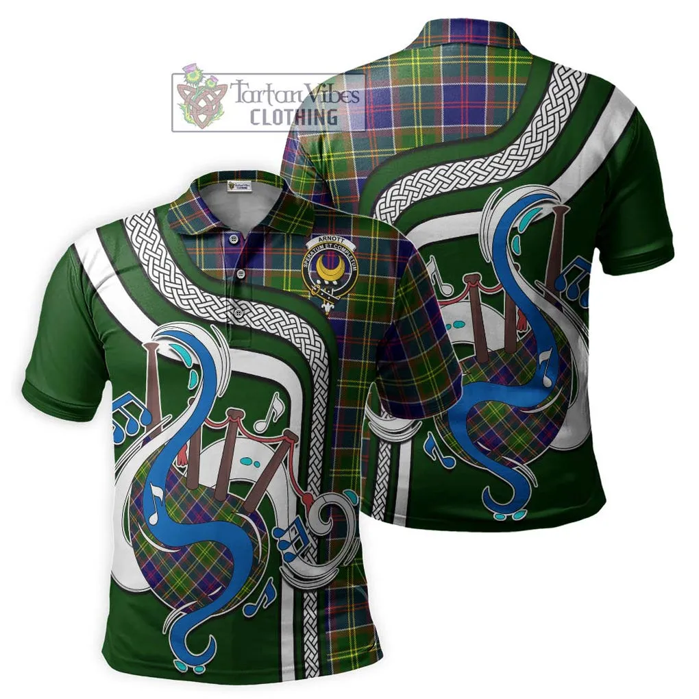 Arnott Tartan Polo Shirt with Epic Bagpipe Style