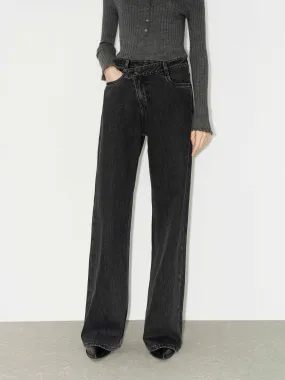 Asymmetric Straight Jeans