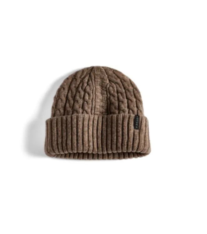 Autumn Wool Cable Knit Beanie - Dirt