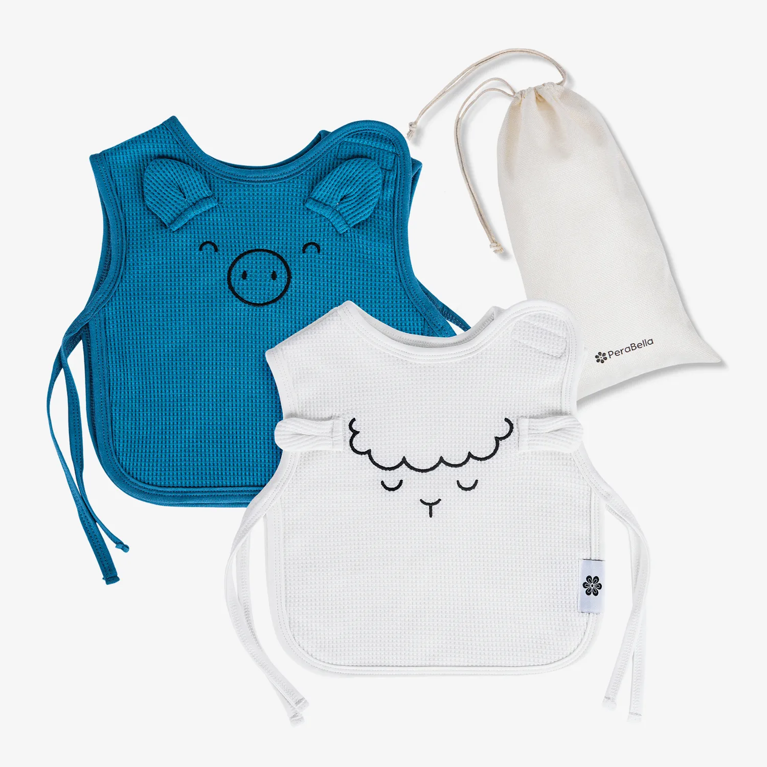 Baby Bibs for Girls & Boys - Blue