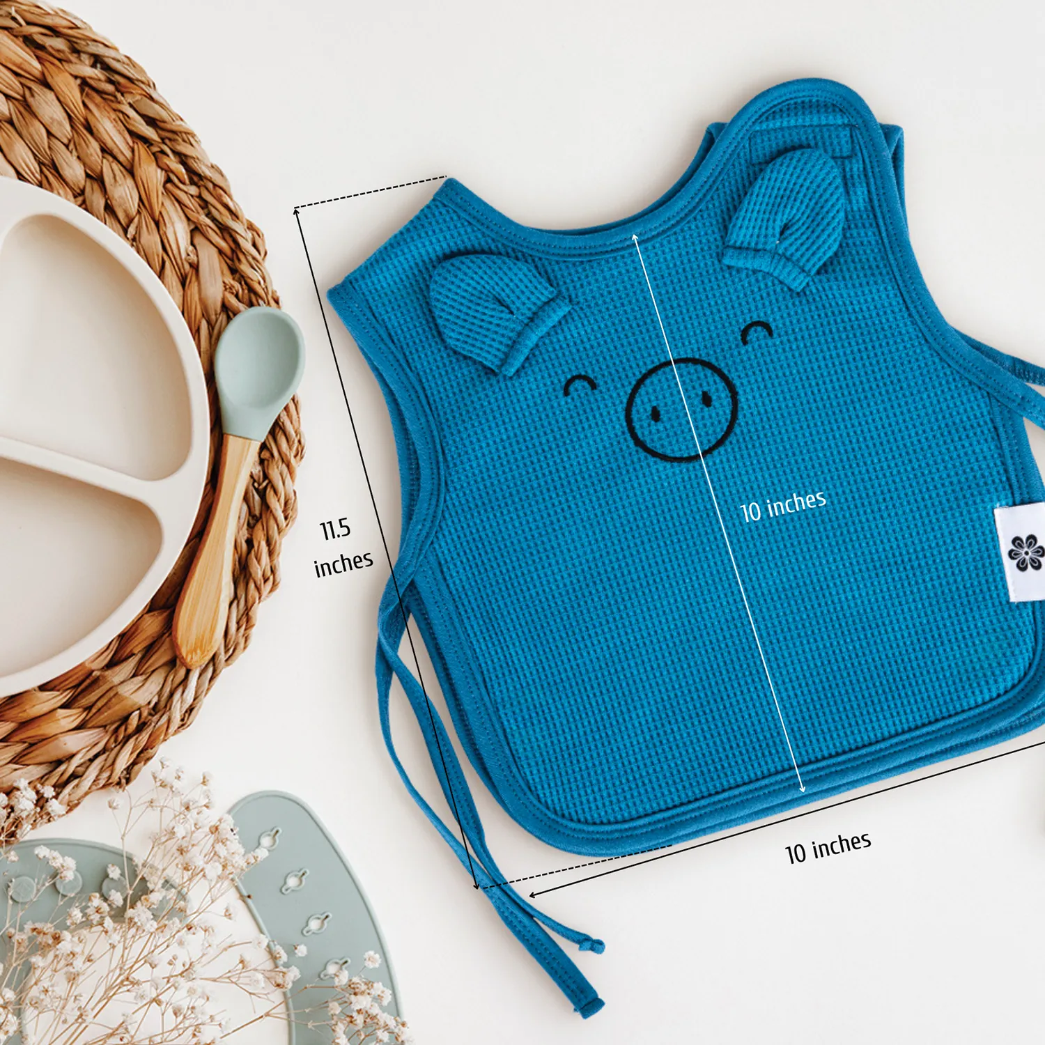 Baby Bibs for Girls & Boys - Blue