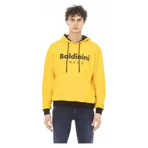 Baldinini Trend Yellow Cotton Men Hoodie