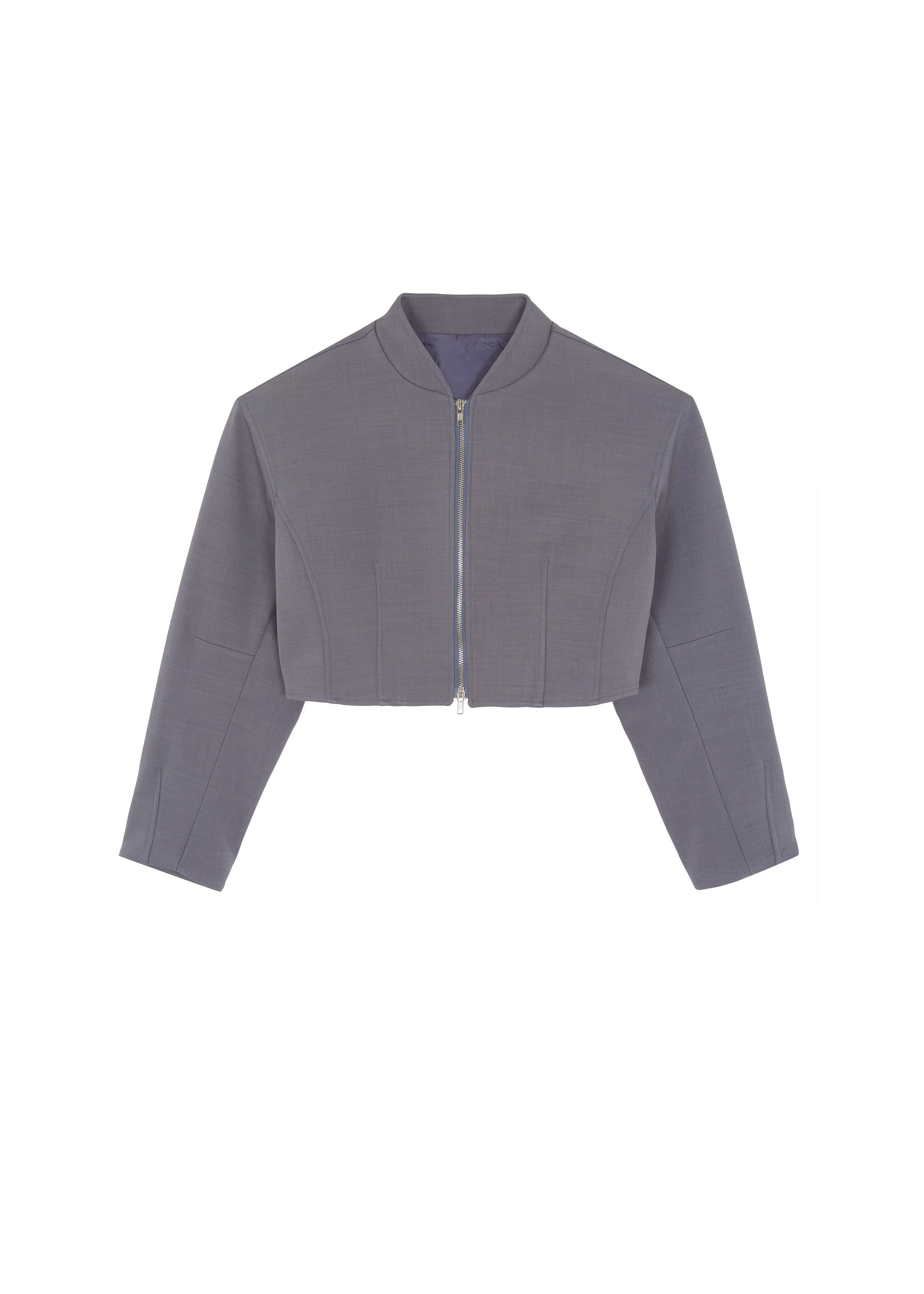 Banks Cropped Jacket - Grey