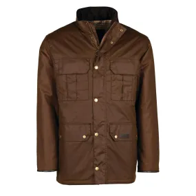 Barbour Malcolm Wax Jacket Brown