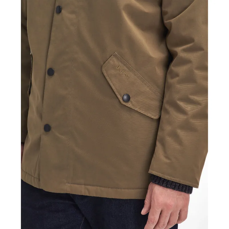 Barbour Winter Spoonbill Waterproof Mens Jacket - Clay