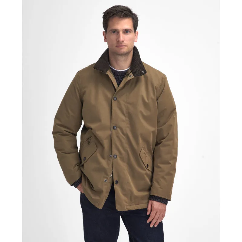 Barbour Winter Spoonbill Waterproof Mens Jacket - Clay