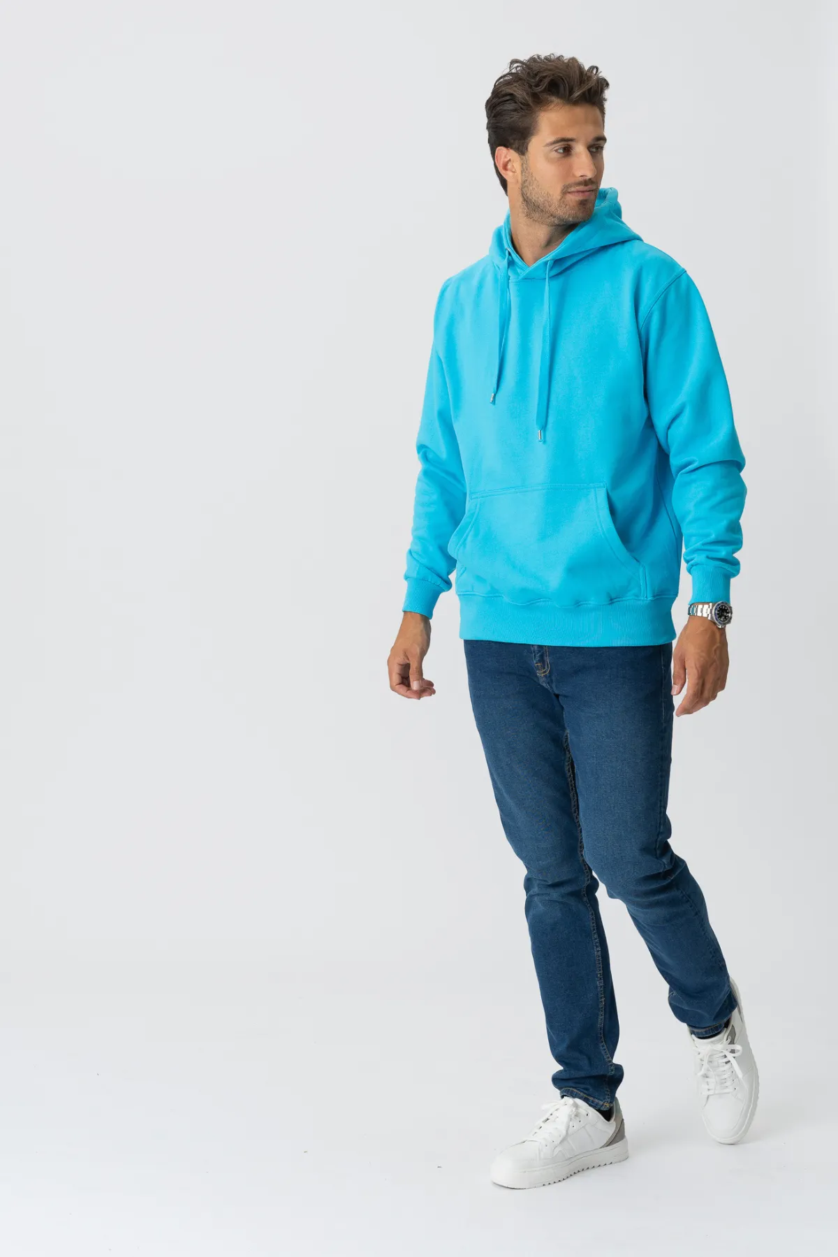 Basic Hoodie - Turquoise Blue