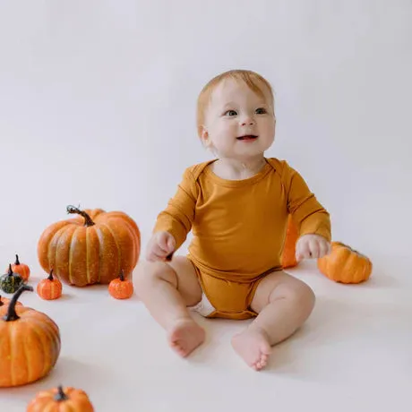 BELAN J Long Sleeves Onesie - Butternut