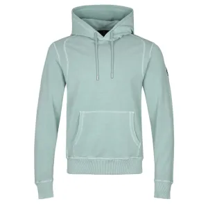 Belstaff Gauge Hoodie Sweat Top in Steel Green