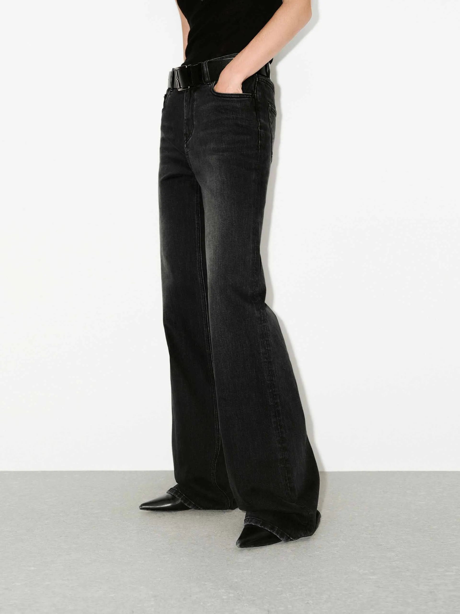 Black Wash Cotton Jeans