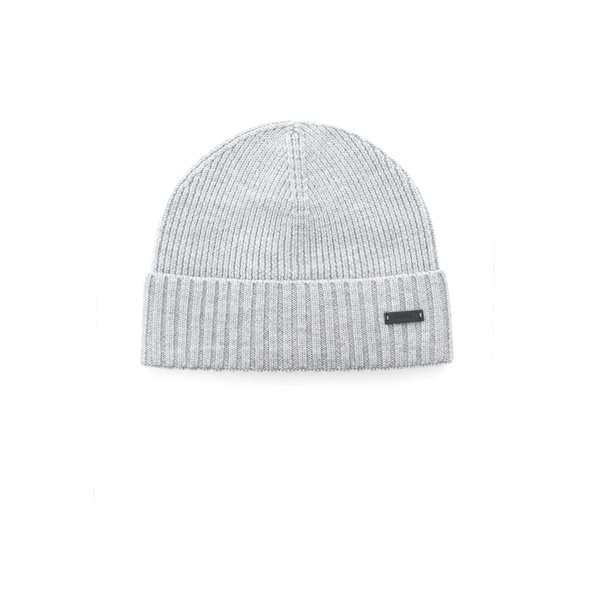 BOSS Fati L Beanie Hat in Silver