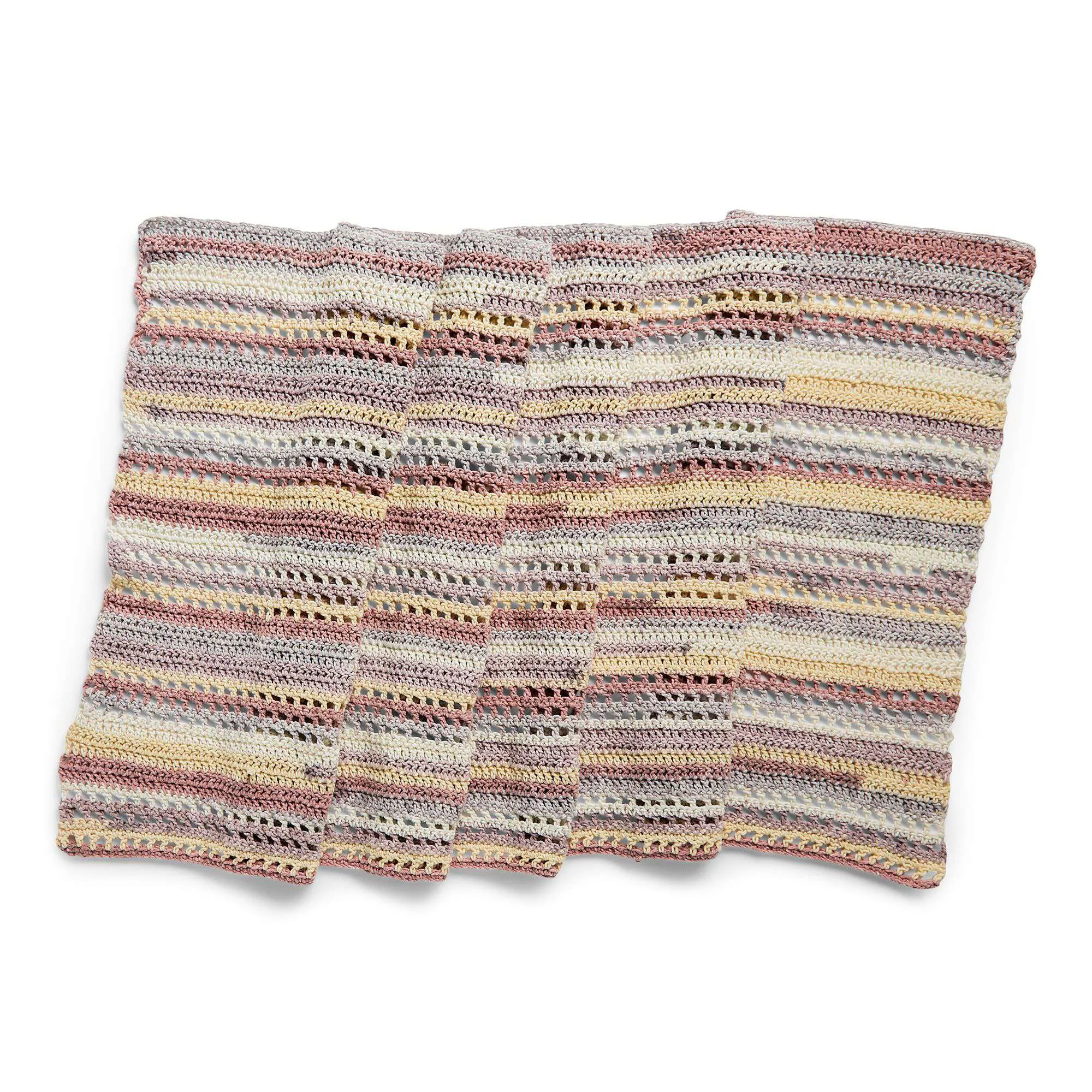 Caron Mesh Bands Crochet Shawl