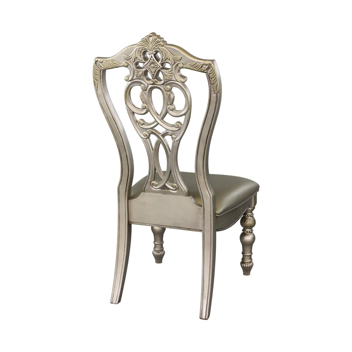 Catalonia Platinum Gold Side Chair - Set of 2