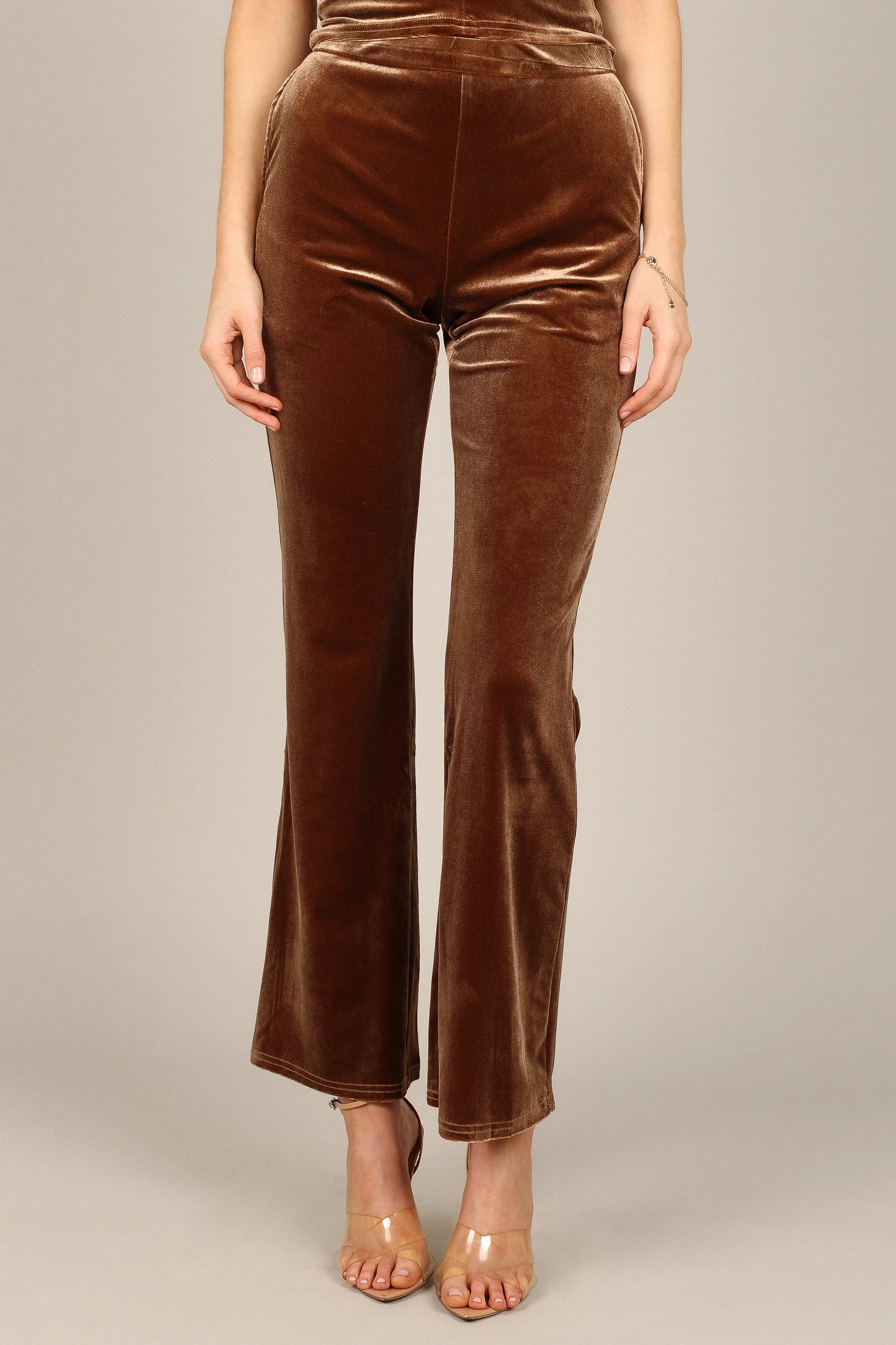 Celine Velvet Pants - Brown