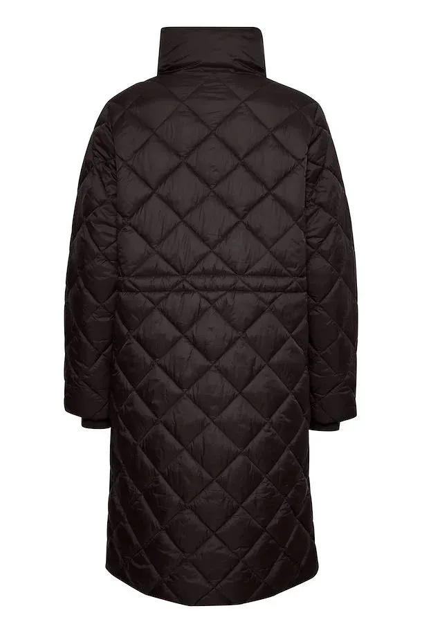 Cheas Chocolate Torte Long Quilted Jacket