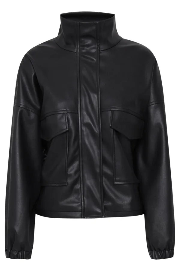 Coca Cropped Jacket (Black)