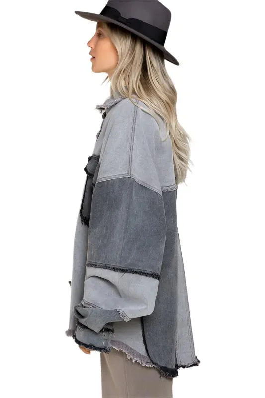 Colorblock Oversized Jacket by POL