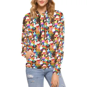 Colorful Snacks Hoodie for Women