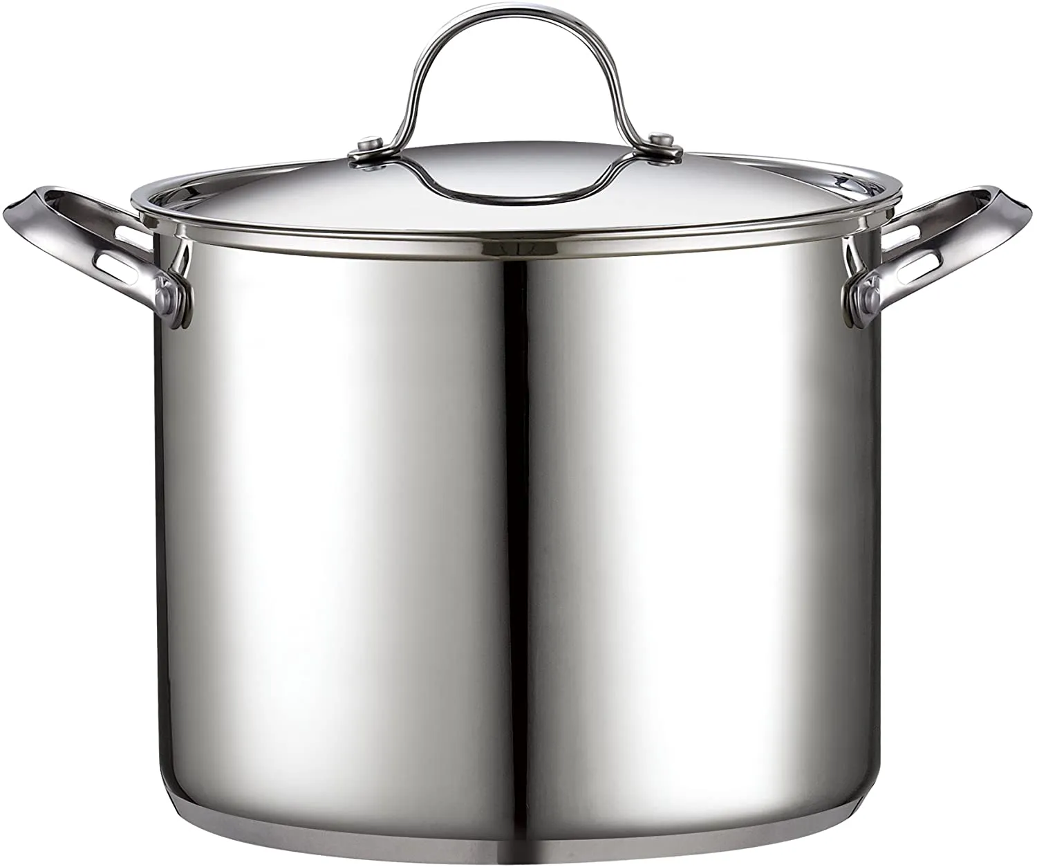 Cooks Standard Pasta Pot 18/10 Stainless Steel 12 Quart, Spaghetti Cooker Steamer Stock Pot Multipots with Strainer Insert, Stainless Steel Lid, 4-Piece Set