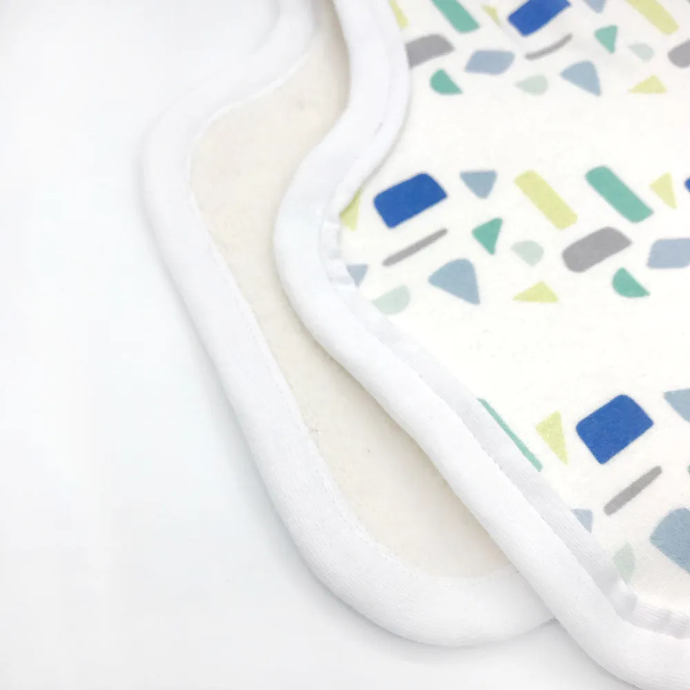 Cool Confetti Stripe Burp Cloth - Organic Cotton | *25% Off!*