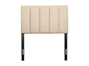 Cream Panel Headboard, Twin / Single