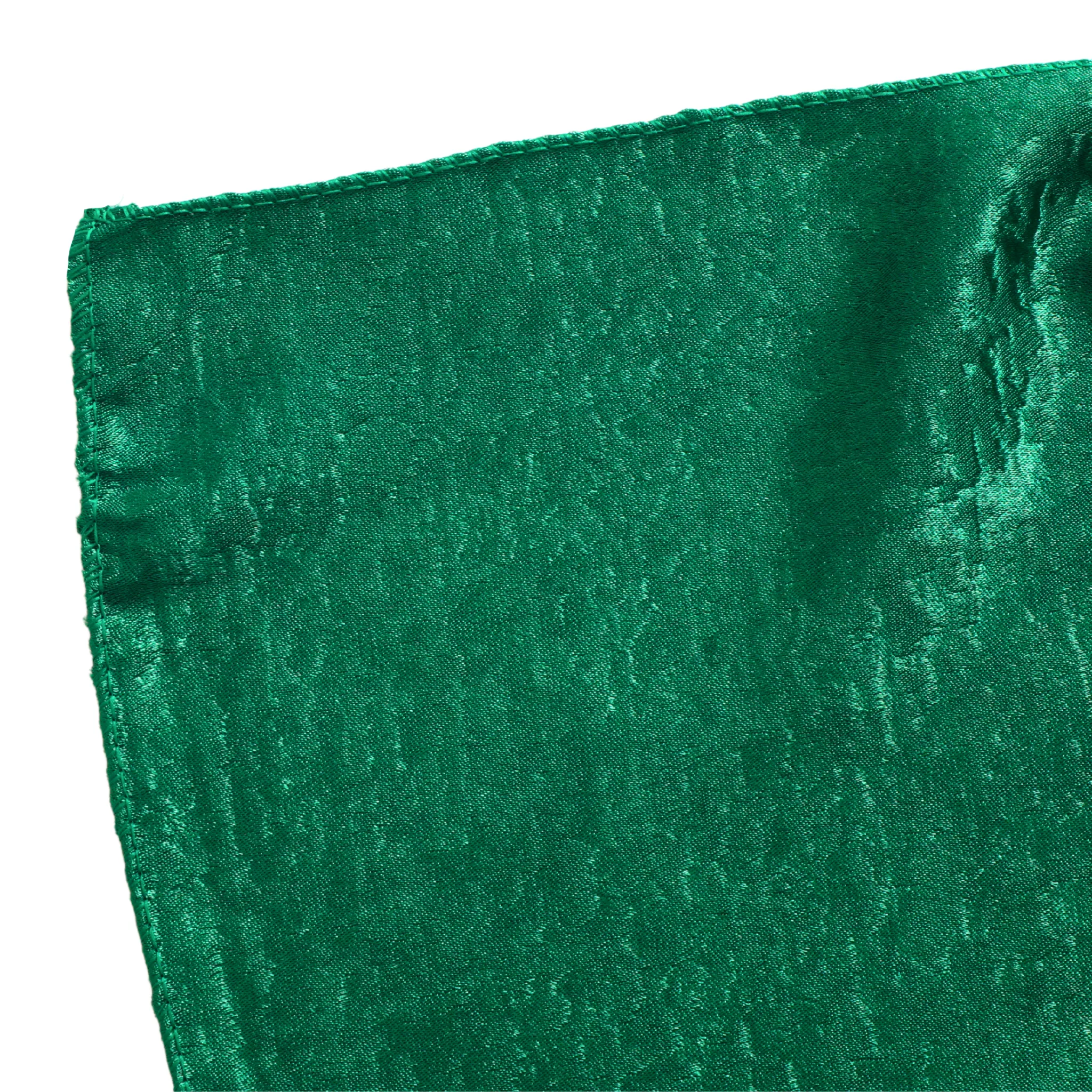 Crinkle Shimmer 90"x132" Rectangular Tablecloth - Emerald Green