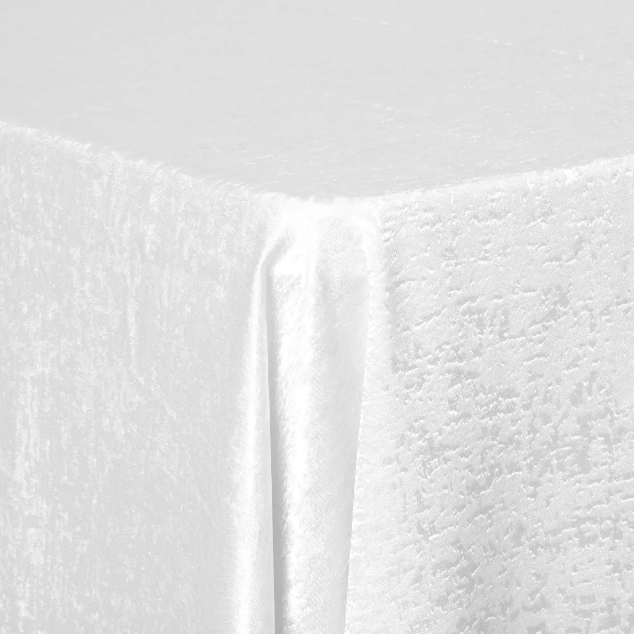 Crinkle Shimmer 90"x132" Rectangular Tablecloth - White