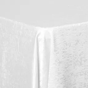 Crinkle Shimmer 90"x132" Rectangular Tablecloth - White